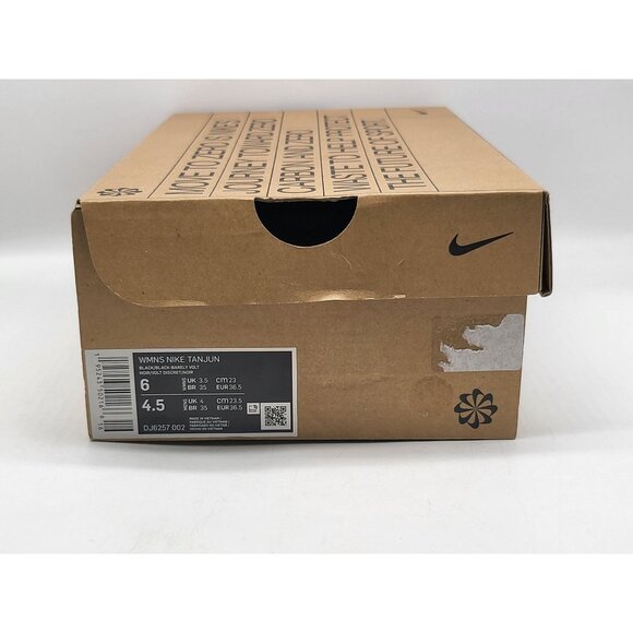 Nike Women's Tanjun Running‎ Shoe in Black Size 6 DJ6257-002 - Picture 10 of 10